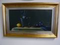 Jaro Palmu,Iiris asetelma, ljyvri taulu / Oil painting, Jaro Palmu - Nro 2272